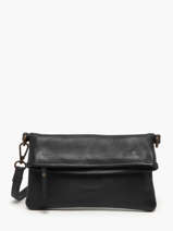 Cross Body Tas Cow Leder Basilic pepper Zwart cow BCOW75