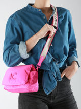 Cross Body Tas Sporty Nylon Lola casademunt Roze sporty 25-vue-porte