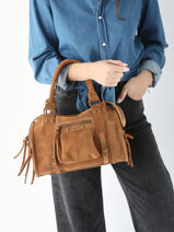 Schoudertas Velvet Leder Milano velvet VE24094-vue-porte