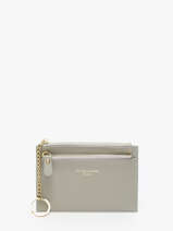 Portemonnee Met Kaarthouder David jones Grijs saffiano DJ0089