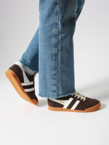 Sneakers Elan Uit Leder Gola Bruin women CLB538-vue-porte