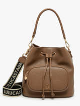 Cross Body Tas Pocket Lulu castagnette Bruin pocket ZAID