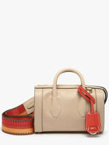 Mini Bowlingtas Bcbg Leder Lancel Beige bcbg A13689