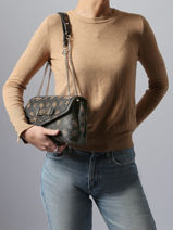 Cross Body Tas Silia Guess Zwart silia GP989021-vue-porte