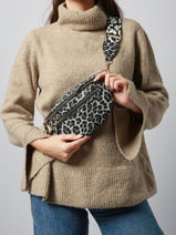 Heuptasje Miniprix Zwart sangle 3-vue-porte