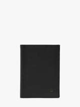 Portefeuille Met Portemonnee Madras Leder Etrier Zwart madras EMAD5016