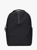 Clip Front Backpack - Rugzak 1 Compartiment Met 16" Laptopvak Rains Zwart city 14890