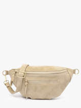 Heuptasje Leder Milano Beige velvet VE24119O