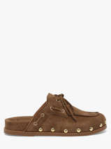 Slippers Uit Leder Alpe Bruin women 53971119