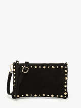 Cross Body Tas Velvet Leder Milano Zwart velvet VE24111O