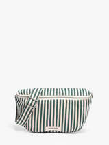 Belt Bag Custine Striped Gerecycleerd Katoen Rivedroite Groen spring striped CUSTSTRI