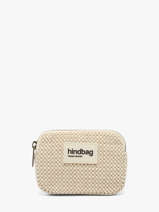 Portemonnee Hindbag Beige tressage TS