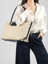 Schoudertas Canvas Kba Lancaster Beige canvas kba 50-vue-porte