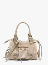 Handtas Spazzolato Leder Milano Beige spazzolato SP24093