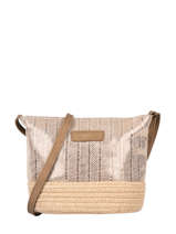 Cross Body Tas Iris� Raffia Le voyage en panier Beige guimauve PM289