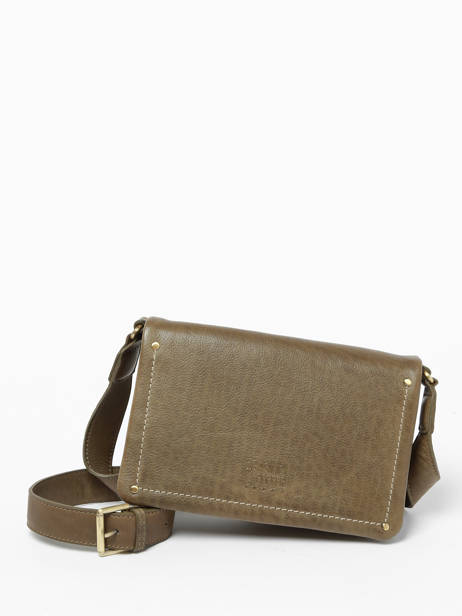Cross Body Tas Boston Leder Basilic pepper Groen boston BBOS02 ander zicht 2