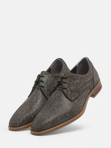 Stadsschoenen Otis Uit Leder Bull boxer Grijs men 982B ander zicht 2