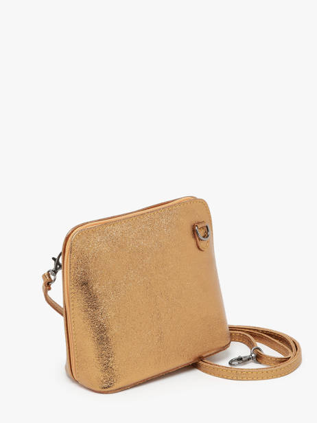 Cross Body Tas Nine Leder Milano Goud nine NI23117N ander zicht 2