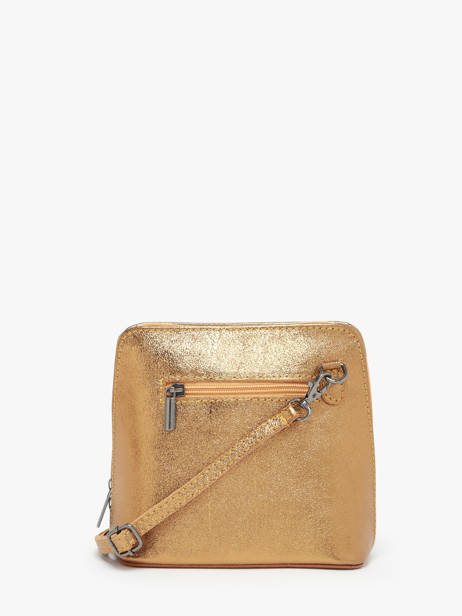 Cross Body Tas Nine Leder Milano Goud nine NI23117N ander zicht 4