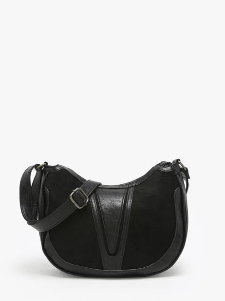 Cross Body Tas Winter Velvet Miniprix Zwart winter velvet 3663