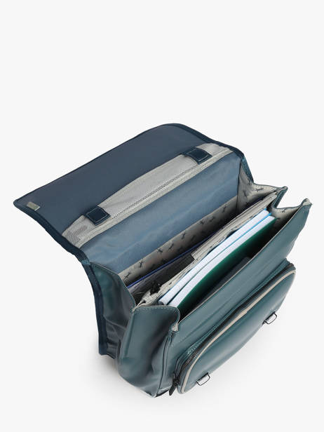 Rugzak Vintage North 2 Compartimenten Cameleon Blauw vintage north 28349-22 ander zicht 3