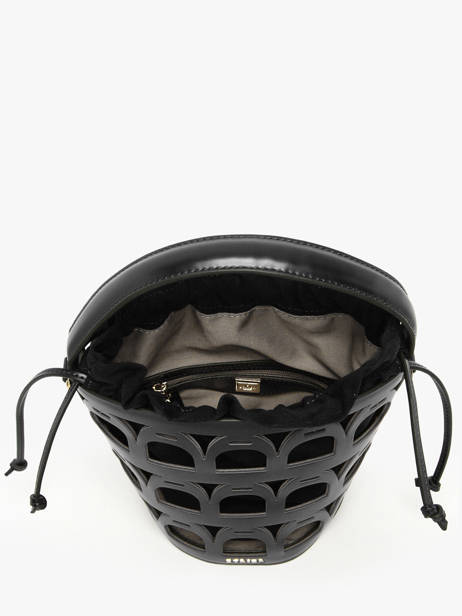 Bucket Bag Epona Leder Etrier Zwart epona EEPO136M ander zicht 5
