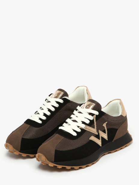 Sneakers Pia Vanessa wu Zwart accessoires BK2623NR ander zicht 1