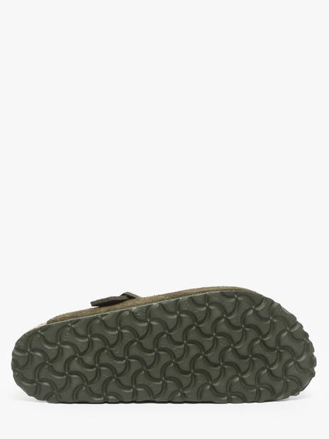 Slippers Boston Uit Leder Birkenstock Groen accessoires 1024714 ander zicht 4