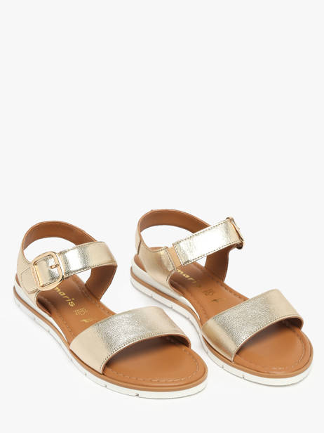 Sandalen Uit Leder Tamaris Goud accessoires 44 ander zicht 1