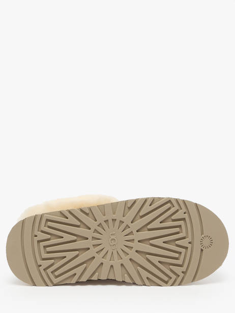 Enkellaarsjes Met Platformzool Uit Leder Ugg Beige accessoires 1171393 ander zicht 4