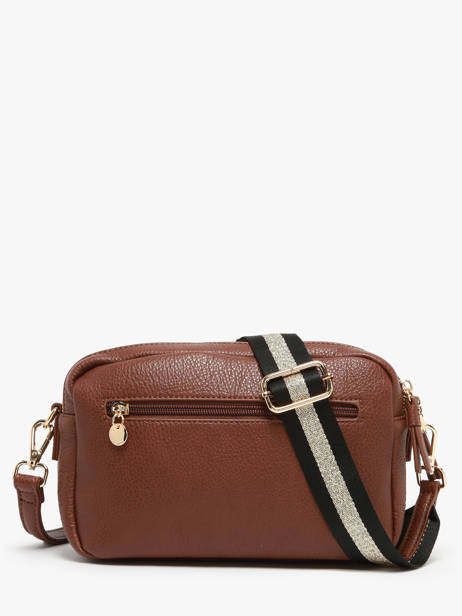 Cross Body Tas Soft Lulu castagnette Bruin soft YAHIA ander zicht 4
