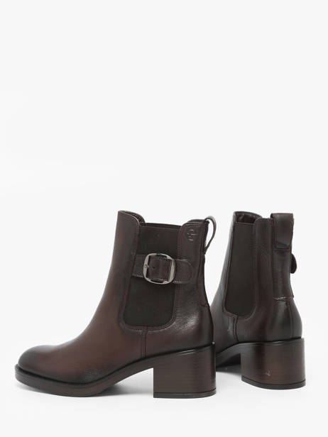 Enkellaarsjes Met Hak Uit Leder Tamaris Bruin women 45 ander zicht 3