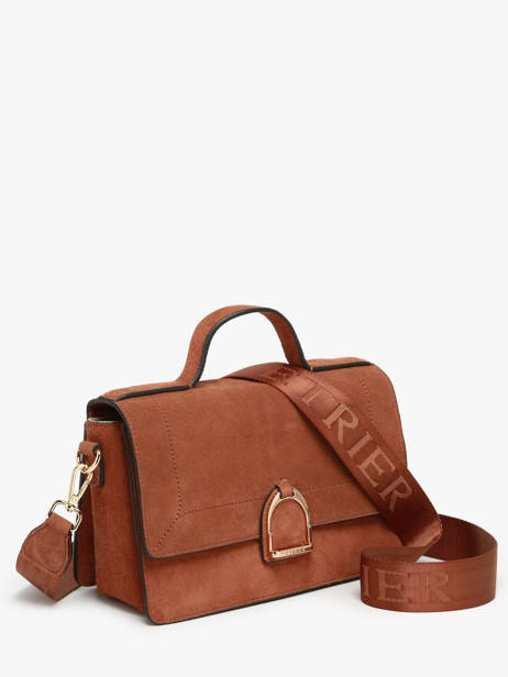 Cross Body Tas M Altesse Suede Etrier Bruin altesse suede EASU048M ander zicht 2