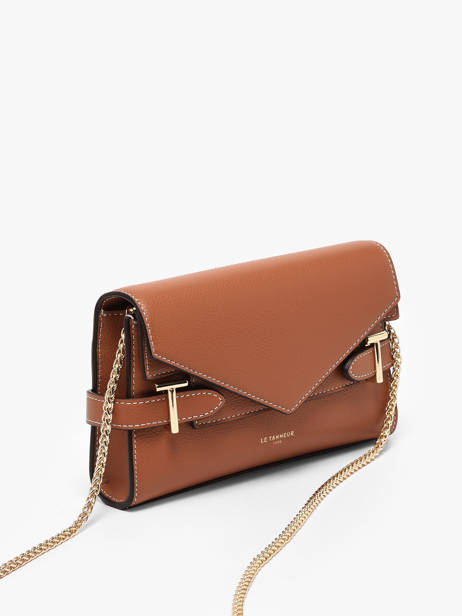 Cross Body Tas Emily Leder Le tanneur Bruin emily TEMI1056 ander zicht 1