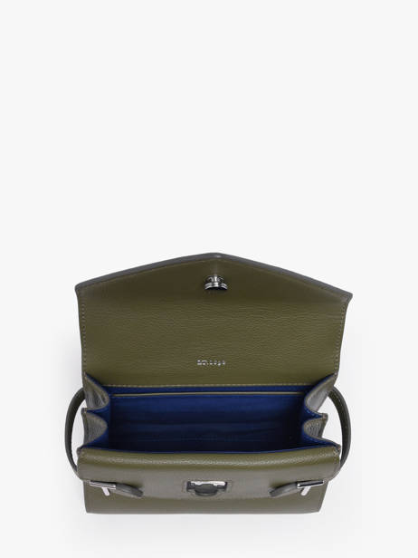 Cross Body Tas S Emily Grainé Leder Le tanneur Groen emily TEMI1006 ander zicht 3