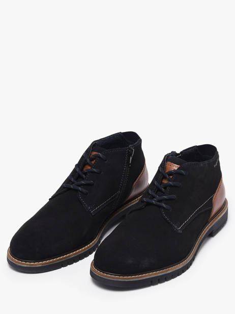 Enkellaarzen Uit Leder Bugatti Blauw men 14004100 ander zicht 1