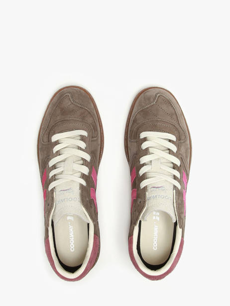 Sneakers Goal Uit Leder Coolway Bruin men 8623594 ander zicht 3