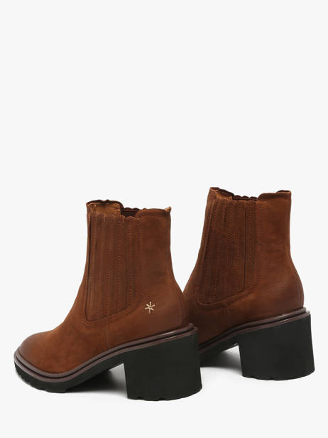 Stadsschoenen Met Hak Uit Leder Mam'zelle Bruin women CSGO542 ander zicht 2