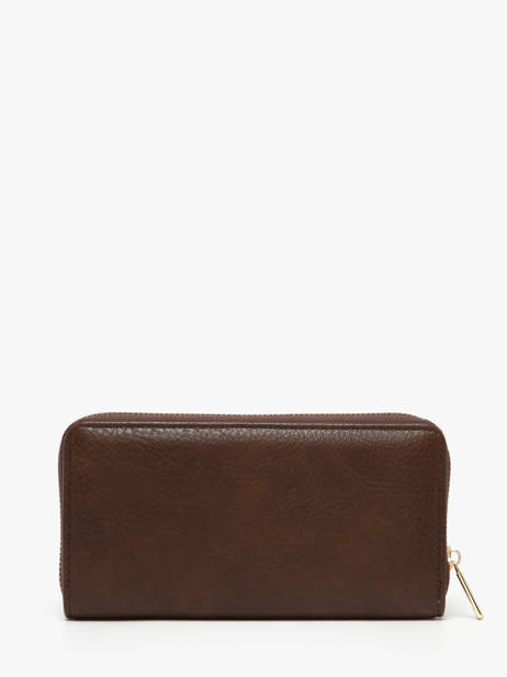 Portefeuille Lulu castagnette Bruin zip CHRYS033 ander zicht 2