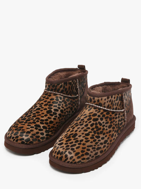 Enkellaarsjes Uit Leder Ugg Bruin women 1158328 ander zicht 1