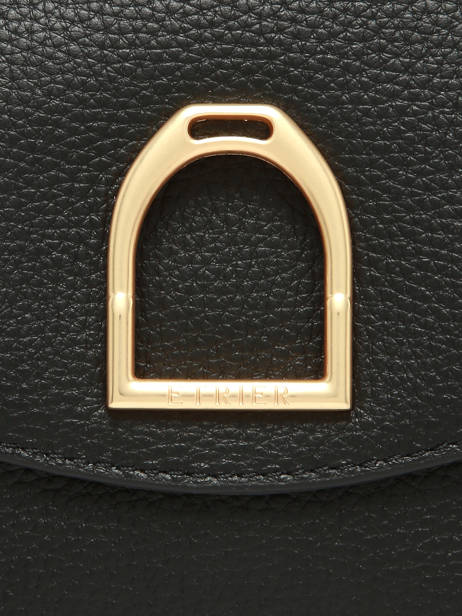 Cross Body Tas /schoudertas Shadow Leder Etrier Zwart shadow ESHA163S ander zicht 6