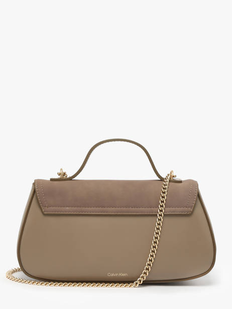 Cross Body Tas Sueded Hardware Calvin klein jeans Beige sueded hardware 4F3408G ander zicht 3