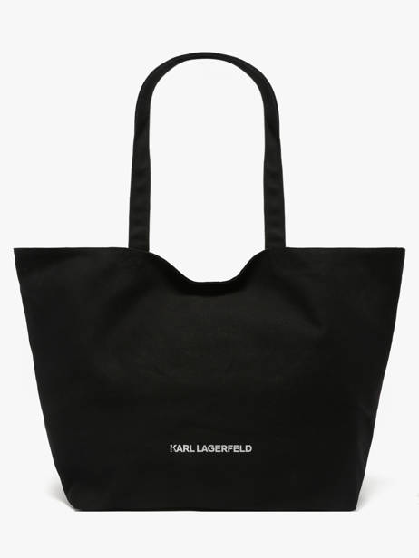Shopper K/essential Rhinestone Logo Karl lagerfeld Zwart k essential B1W50087 ander zicht 4
