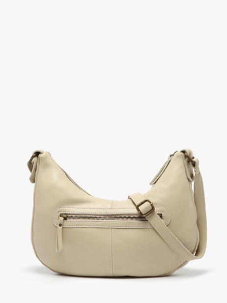 Cross Body Tas Seam Leder Basilic pepper Beige seam BSEA03 ander zicht 4