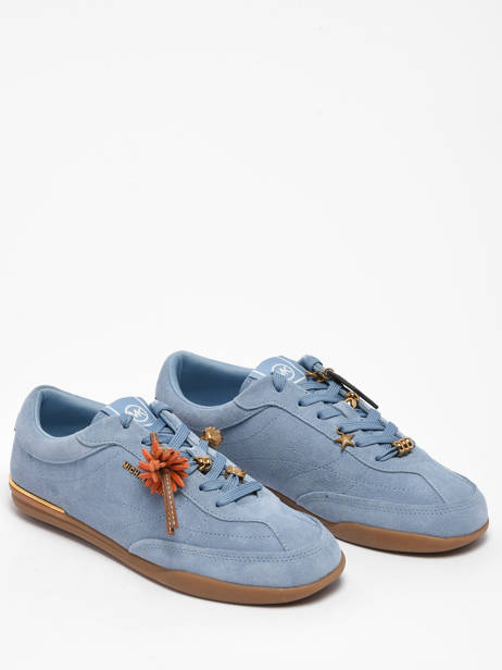 Sneakers Uit Leder Michael kors Blauw women OFS2S264 ander zicht 1
