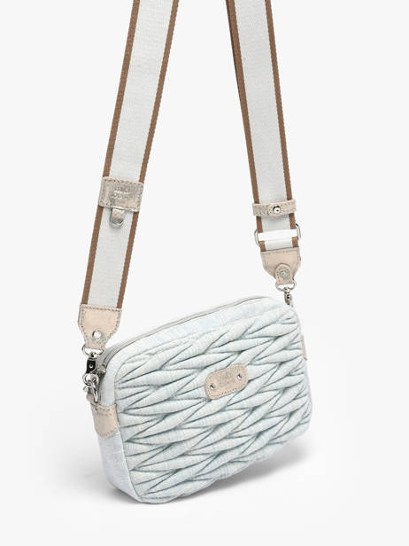 Cross Body Tas Jn3 Katoen Mila louise Wit jn3 16081JN3 ander zicht 2