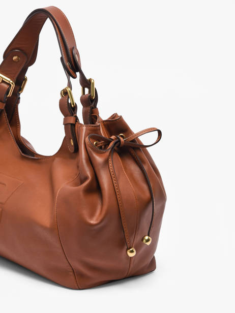 Schoudertas Chiara Leder Gerard darel Bruin chiara DDS84420 ander zicht 5