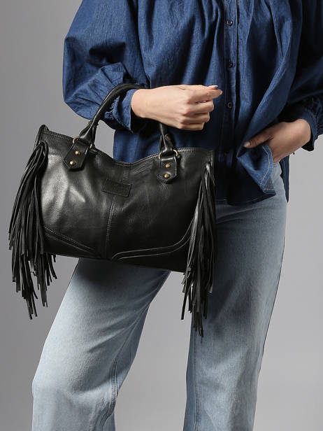 Handtas Dakota Leder Basilic pepper Zwart dakota BDAK22 ander zicht 1