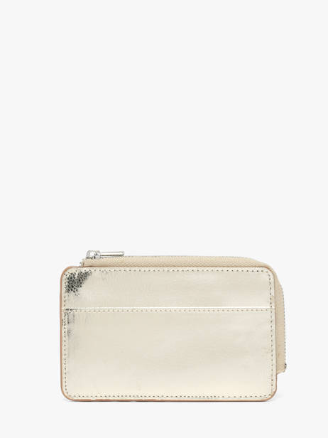 Kaarthouder Caviar Leder Crinkles Goud caviar 14318 ander zicht 2