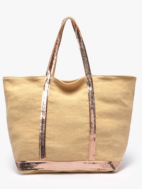 Schoudertas Met Rits L Le Cabas Linnen Vanessa bruno Geel cabas lin 31V40409 ander zicht 4